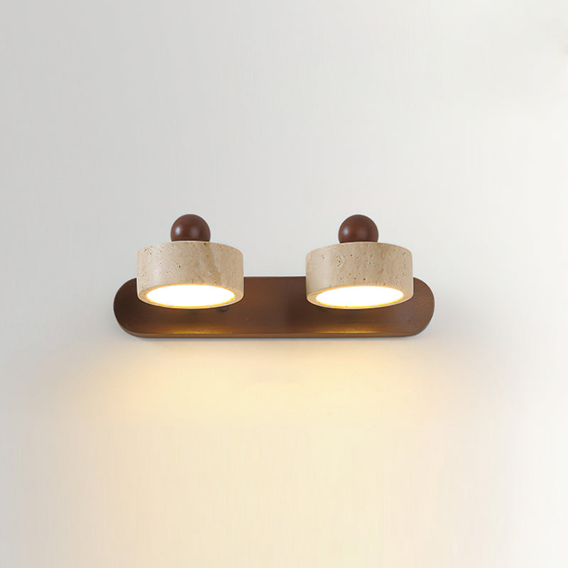 CHISWICK TRAVERTINE ILLUMINATED WALL SCONCE