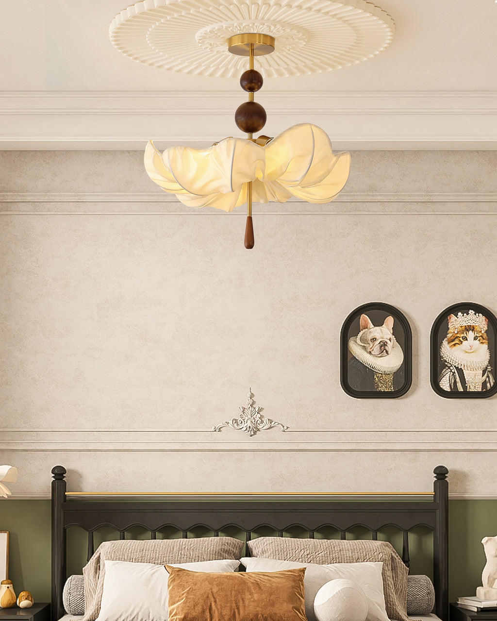 RAVENHURST IRIDESCENT GLASS CEILING LANTERN