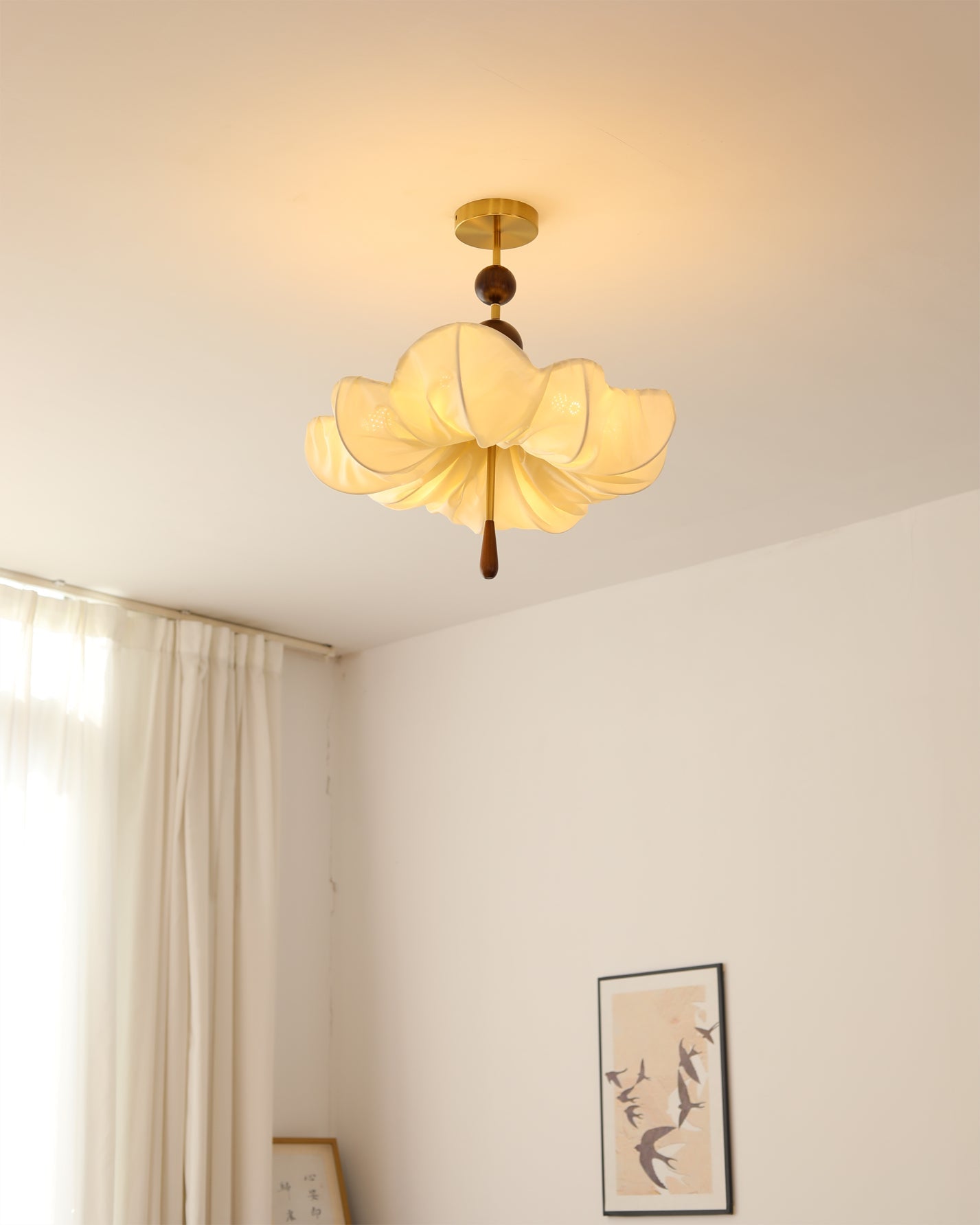 RAVENHURST IRIDESCENT GLASS CEILING LANTERN