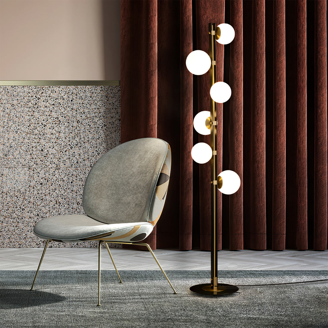 WINTHROP MID-CENTURY COLUMNAR LAMP