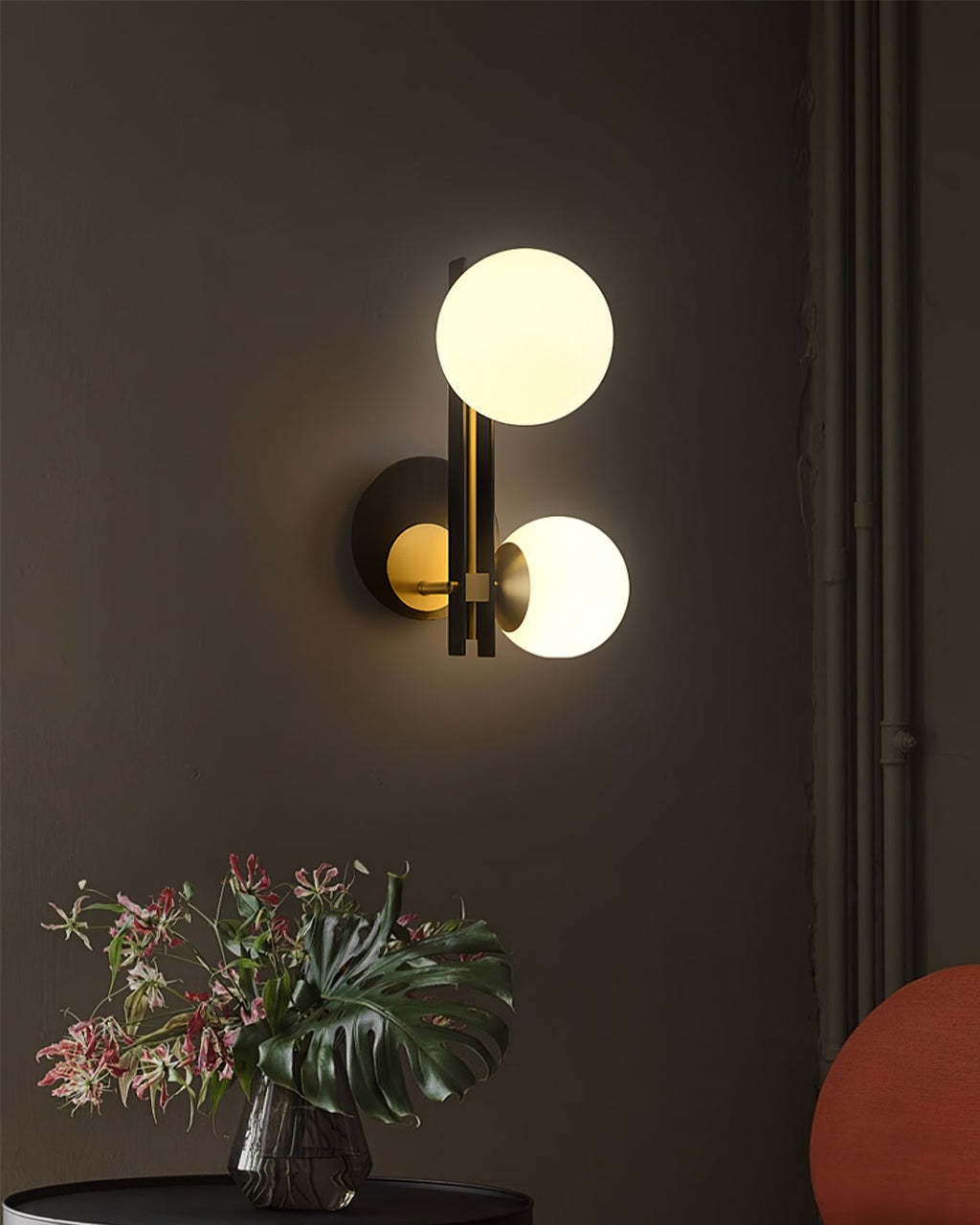 WINTHROP MOONSTONE WALL SCONCE