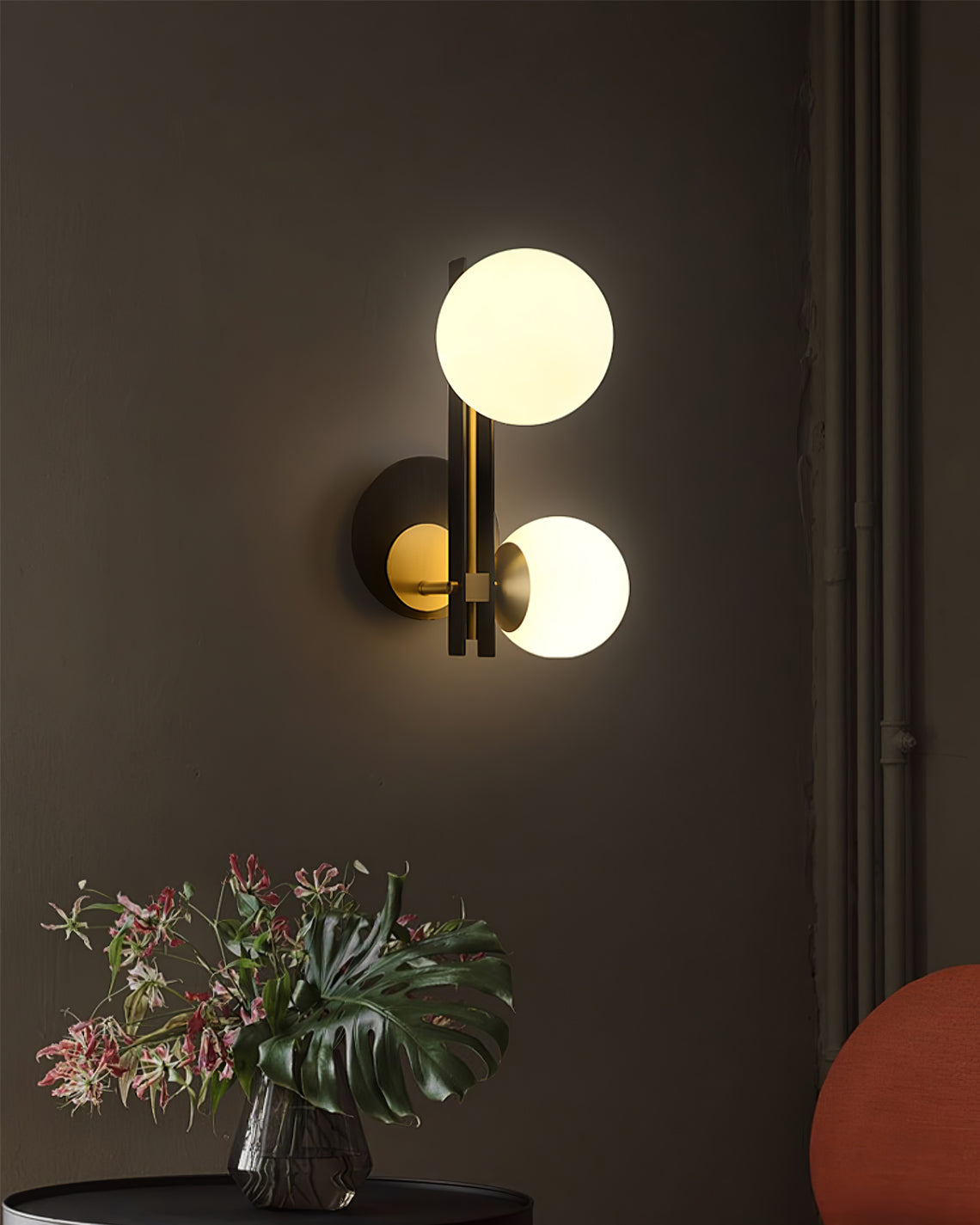 WINTHROP MOONSTONE WALL SCONCE