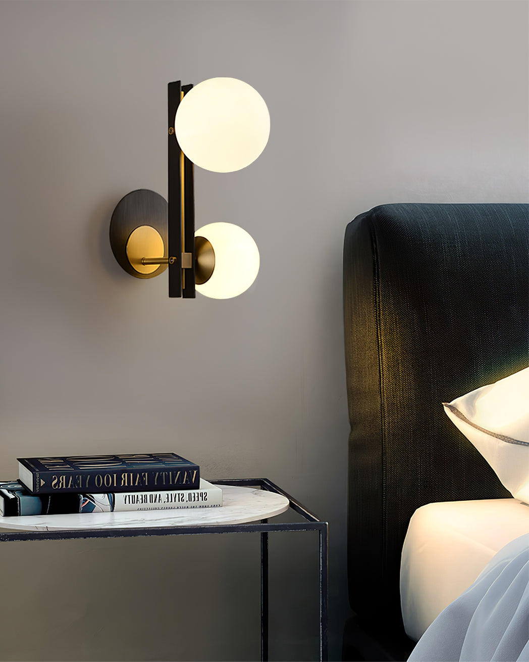 WINTHROP MOONSTONE WALL SCONCE