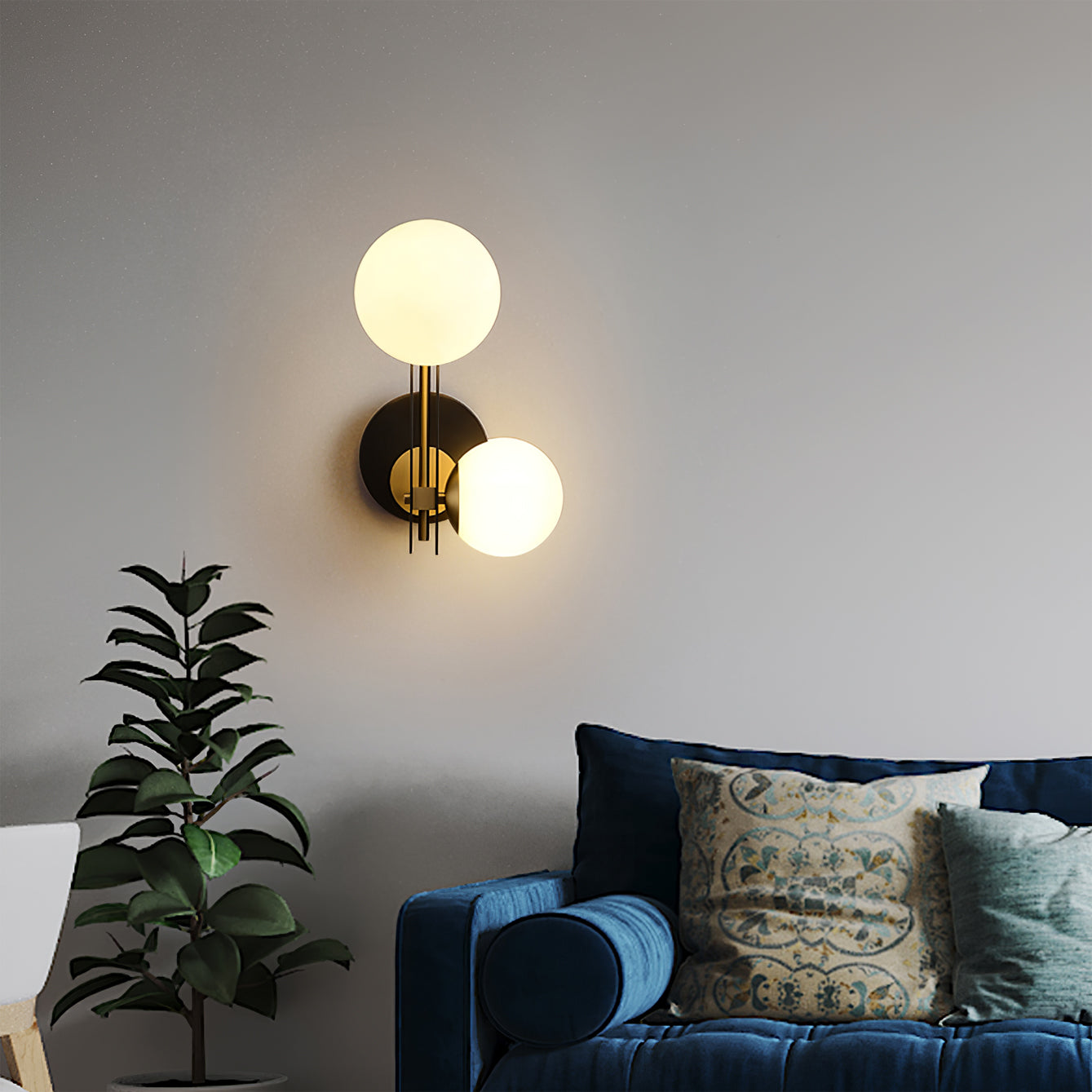 WINTHROP MOONSTONE WALL SCONCE