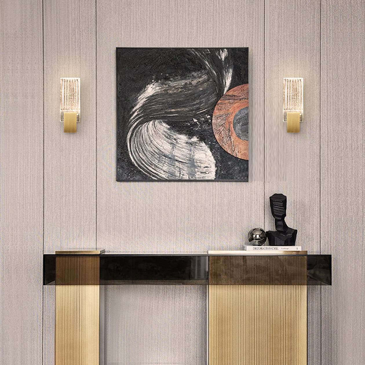 WINTHROP CRYSTAL FOLD WALL SCONCE