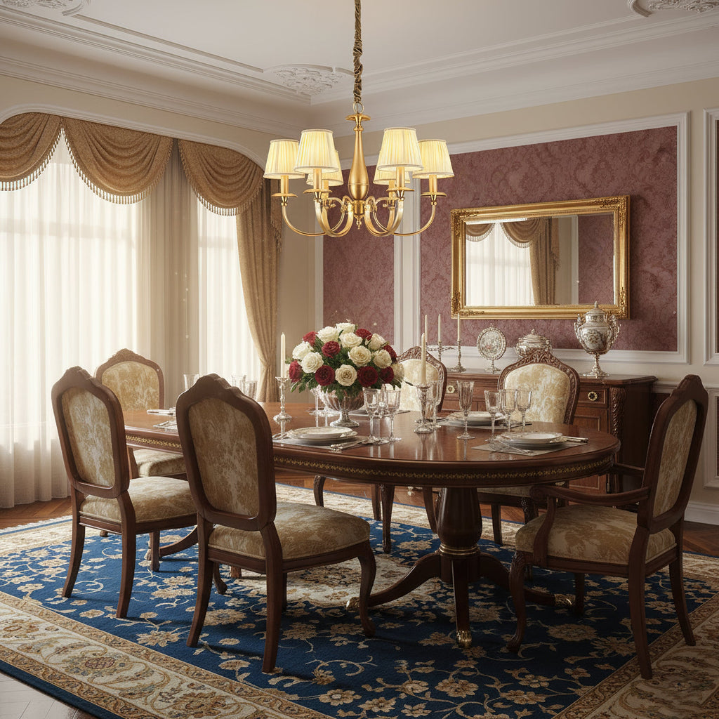 WINTHROP PLEATED BRASS CEILING LANTERN