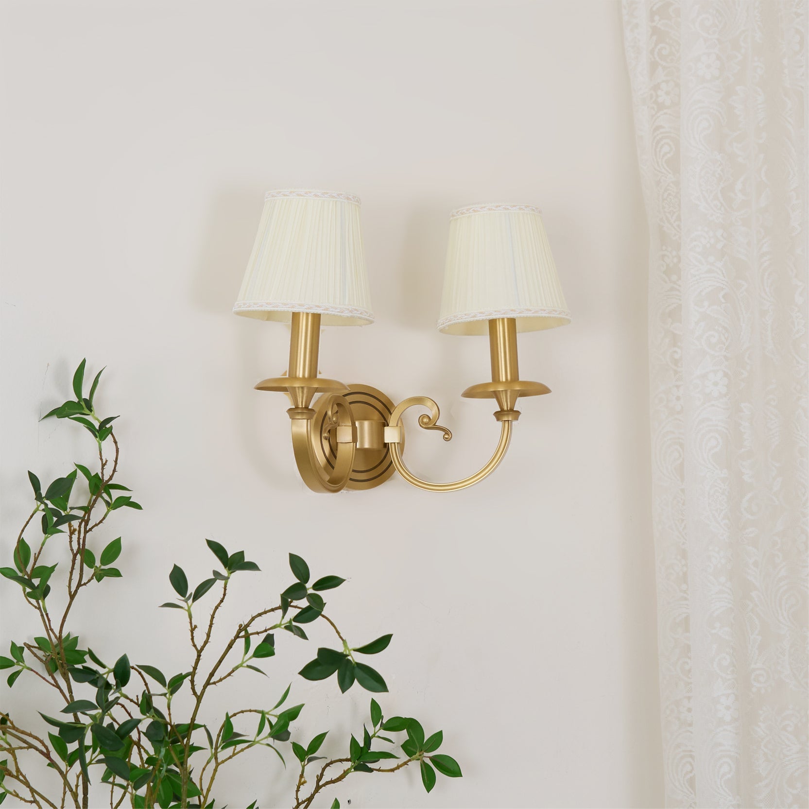 CHARING CROSS FOLDING BRASS WALL SCONCE