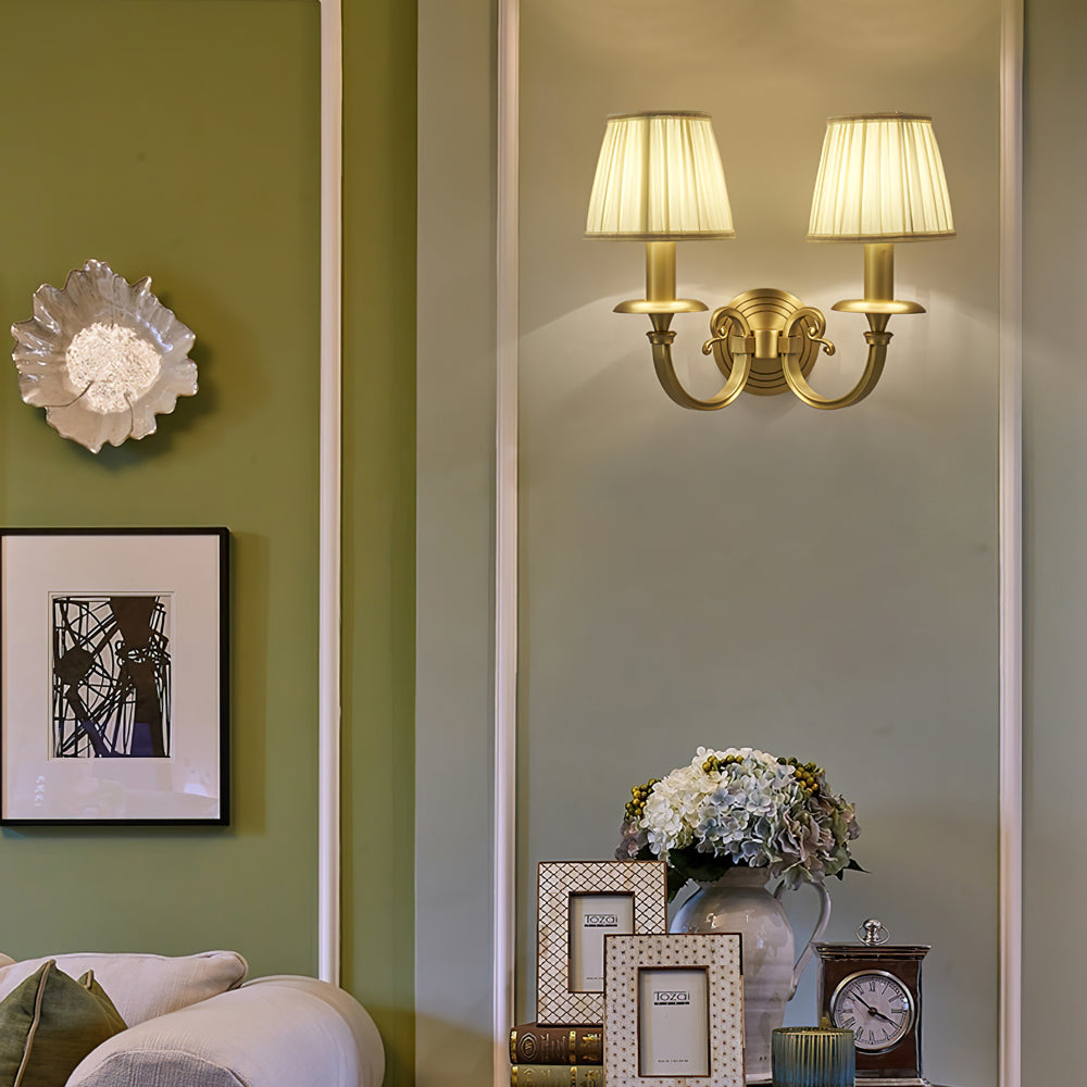 CHARING CROSS FOLDING BRASS WALL SCONCE