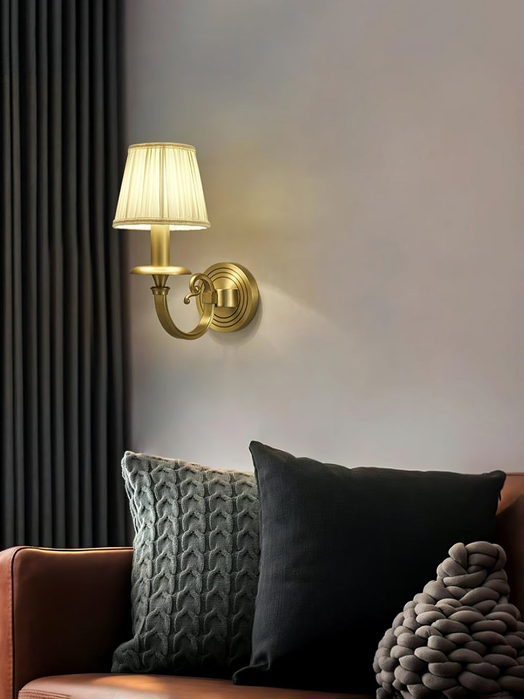 CHARING CROSS FOLDING BRASS WALL SCONCE