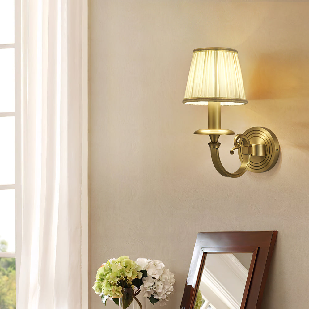 CHARING CROSS FOLDING BRASS WALL SCONCE