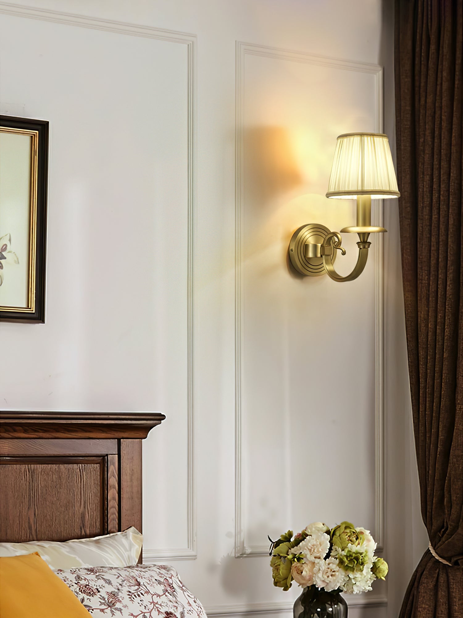 CHARING CROSS FOLDING BRASS WALL SCONCE