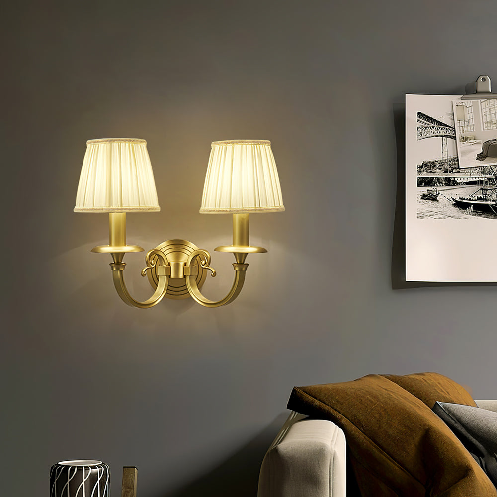 CHARING CROSS FOLDING BRASS WALL SCONCE