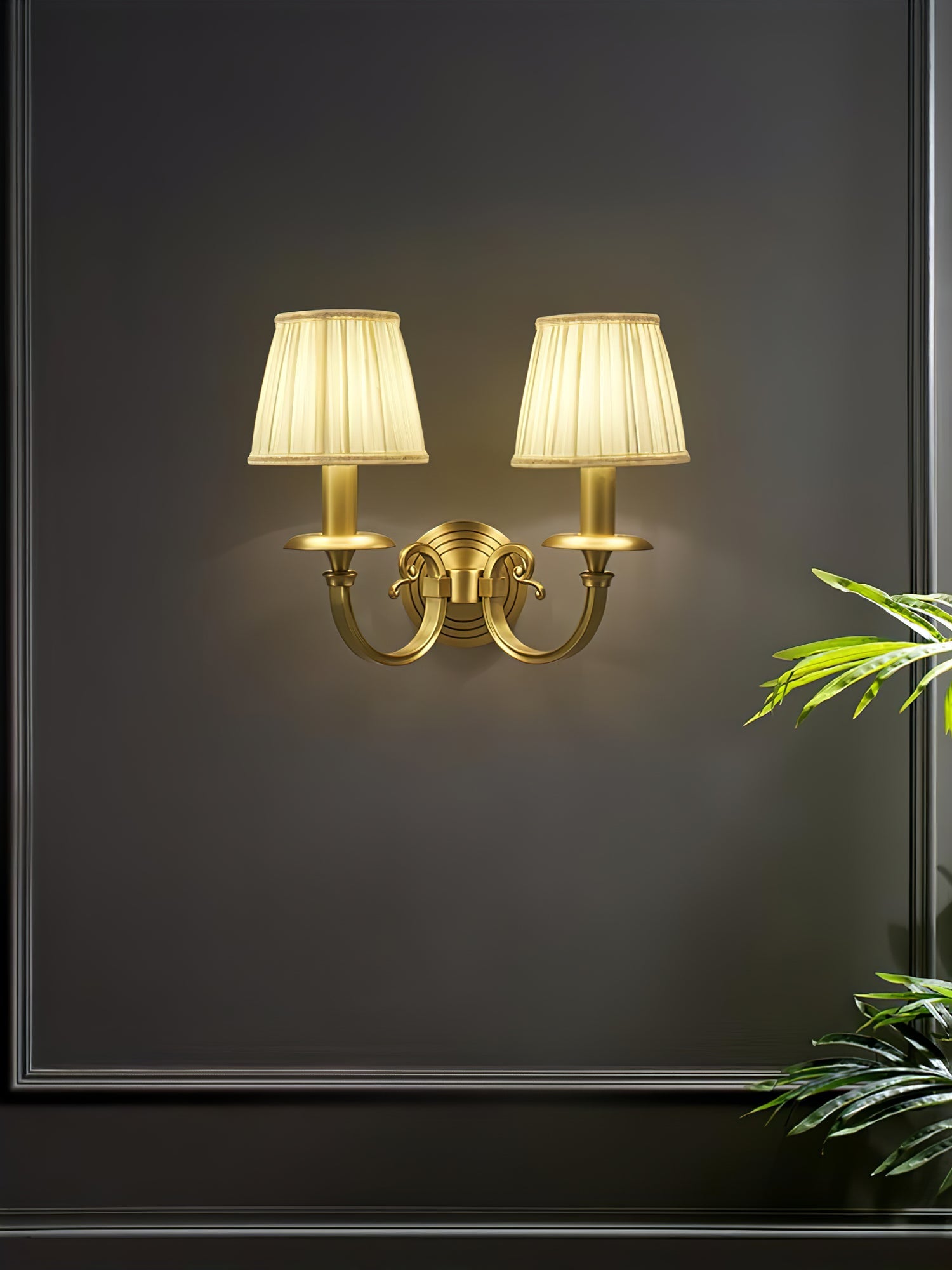 CHARING CROSS FOLDING BRASS WALL SCONCE