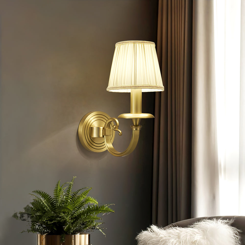 CHARING CROSS FOLDING BRASS WALL SCONCE