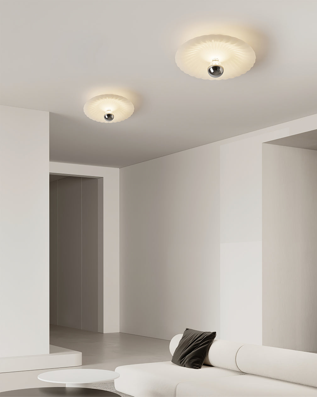 WINDSOR PLEATED SILK CEILING LANTERN