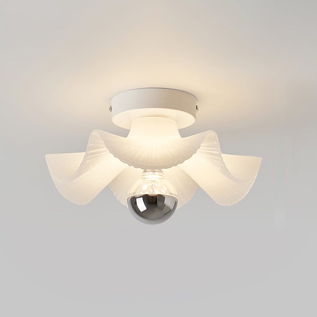 WINDSOR PLEATED SILK CEILING LANTERN
