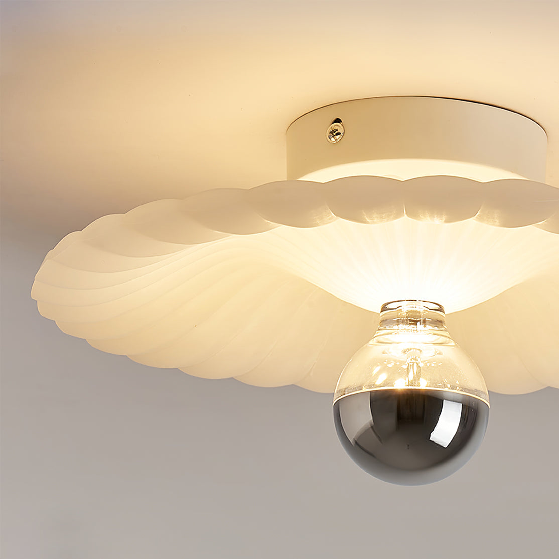 WINDSOR PLEATED SILK CEILING LANTERN
