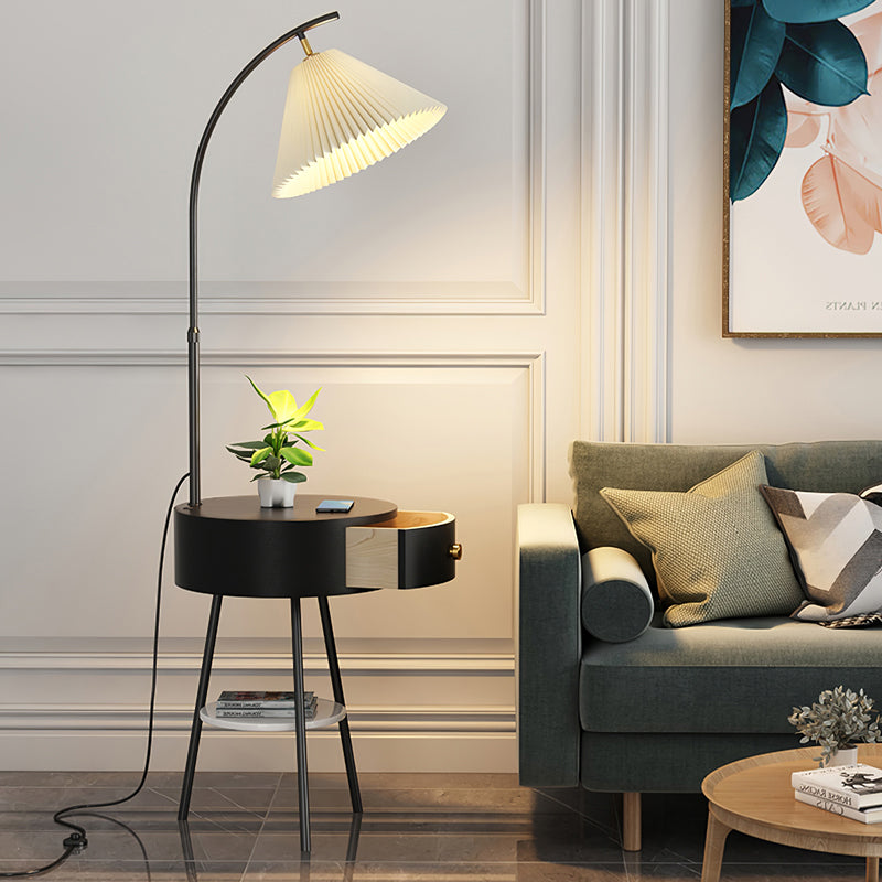 FENWICK TAILORED TEXTILE LAMP WITH STORAGE