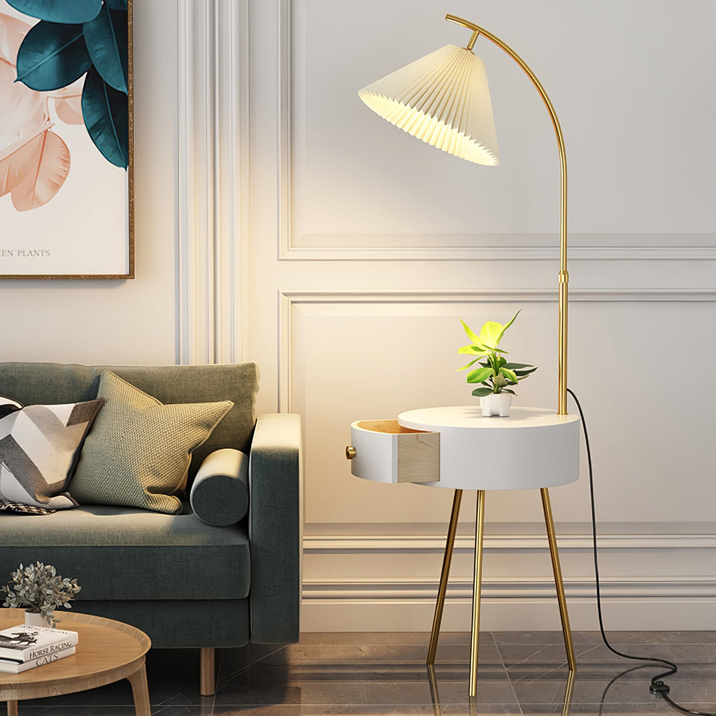 FENWICK TAILORED TEXTILE LAMP WITH STORAGE