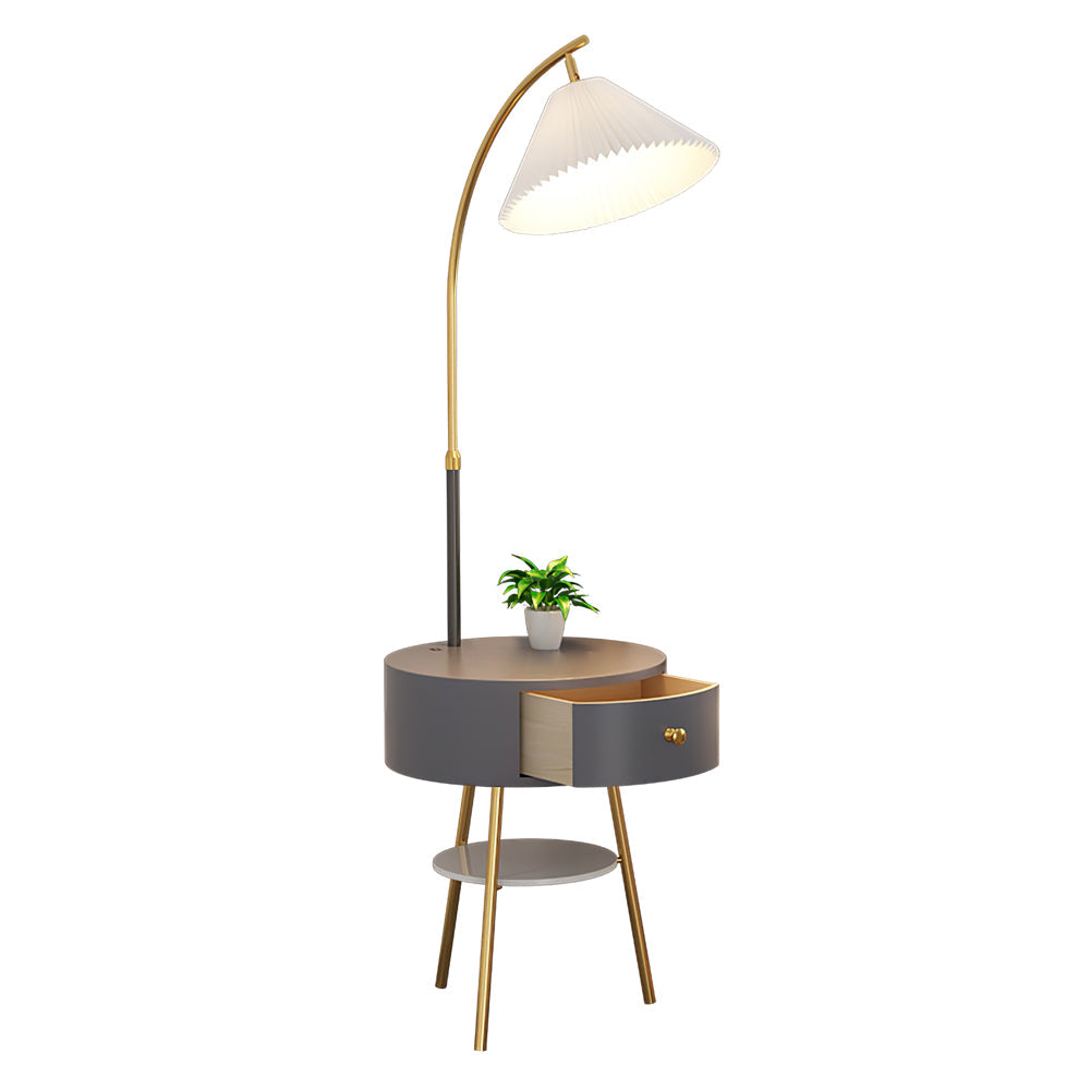 FENWICK TAILORED TEXTILE LAMP WITH STORAGE