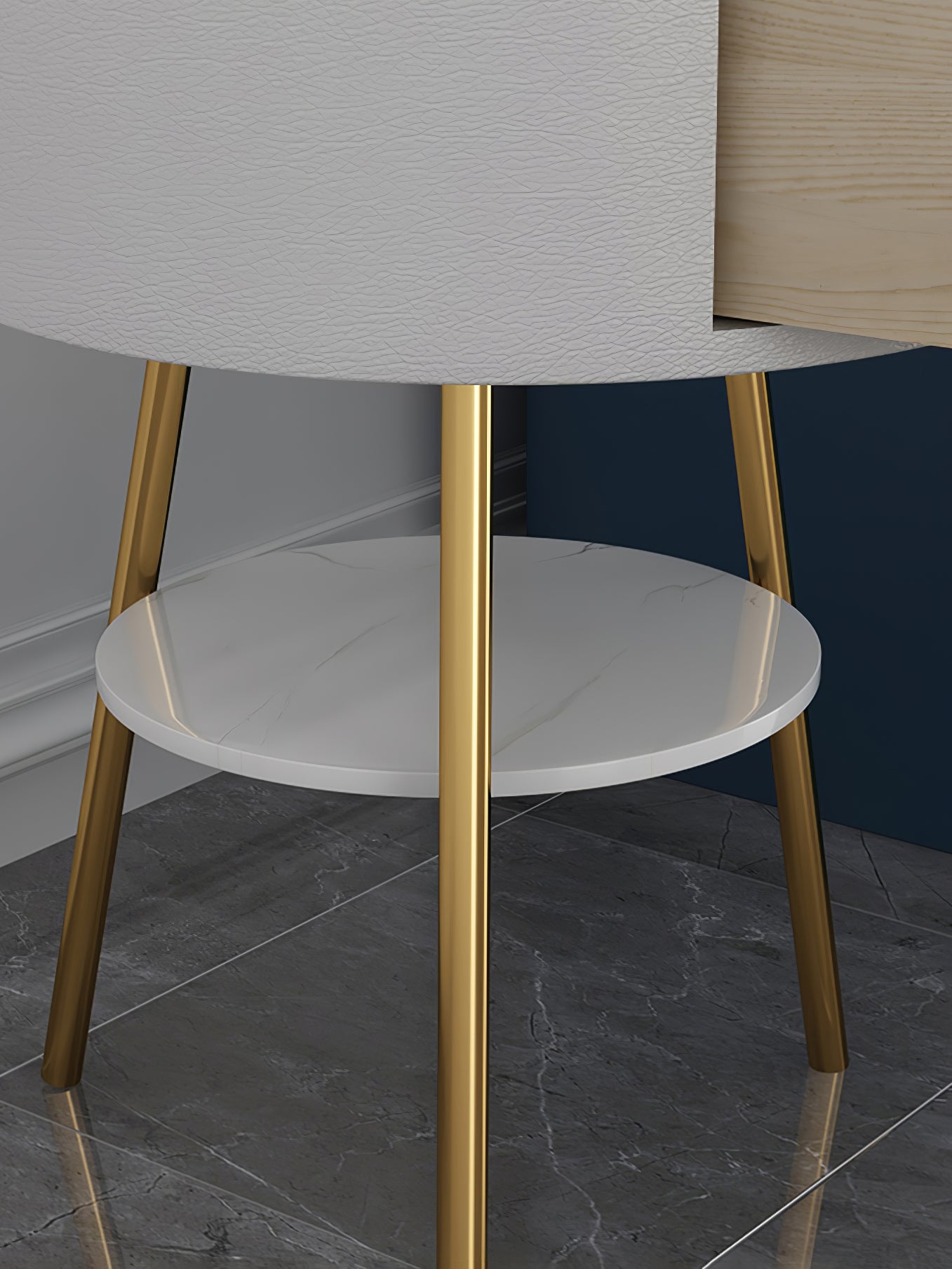 FENWICK TAILORED TEXTILE LAMP WITH STORAGE