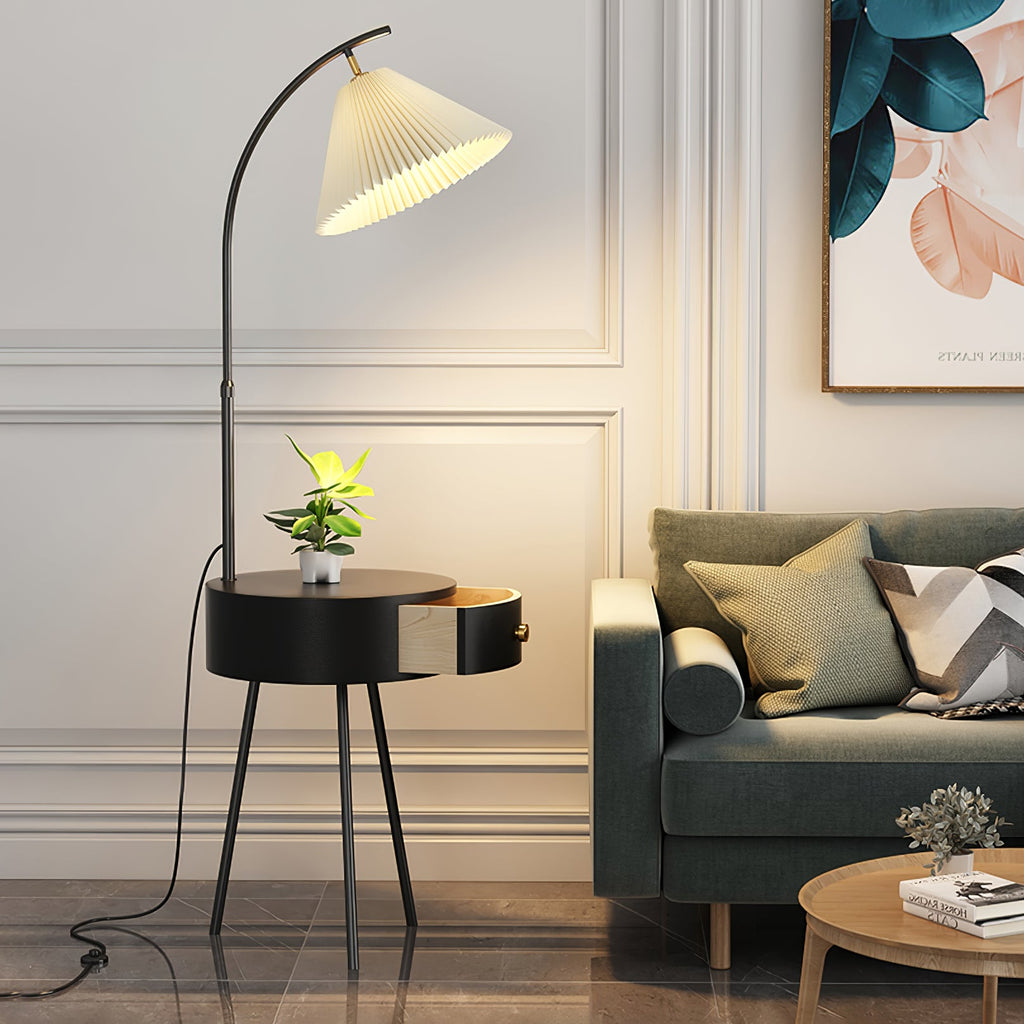 FENWICK TAILORED TEXTILE LAMP WITH STORAGE