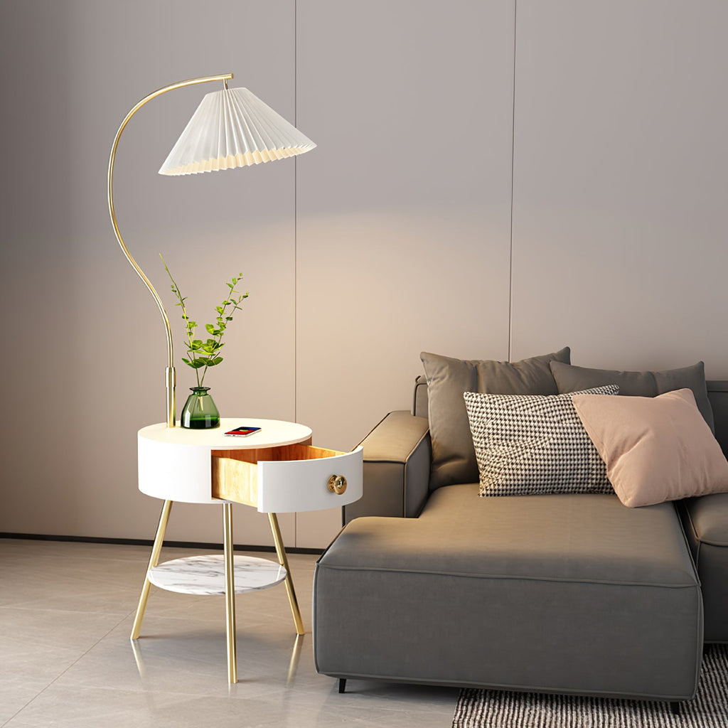 CHARLESTON PLEATED AMBIENCE FLOOR LAMP