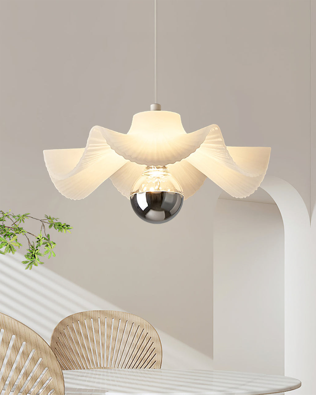 WINTERBOURNE PLEATED CEILING LANTERN