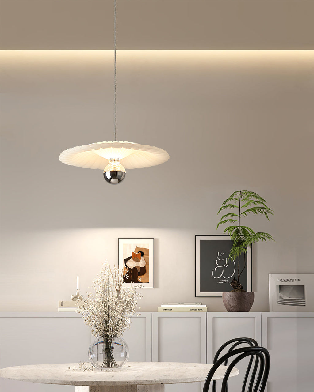 WINTERBOURNE PLEATED CEILING LANTERN