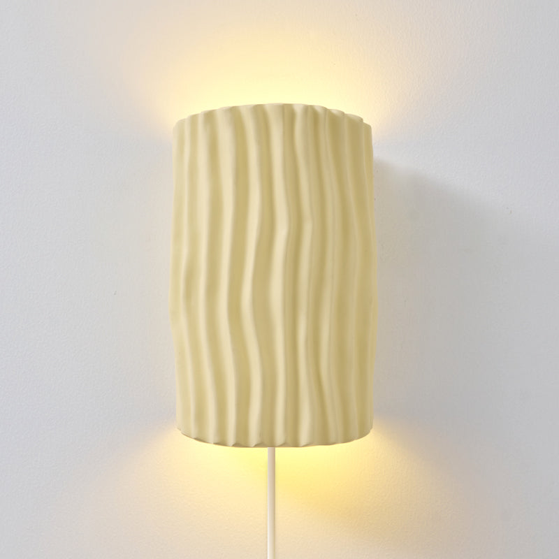 RAVENSHIRE PLEATED RESIN WALL SCONCE