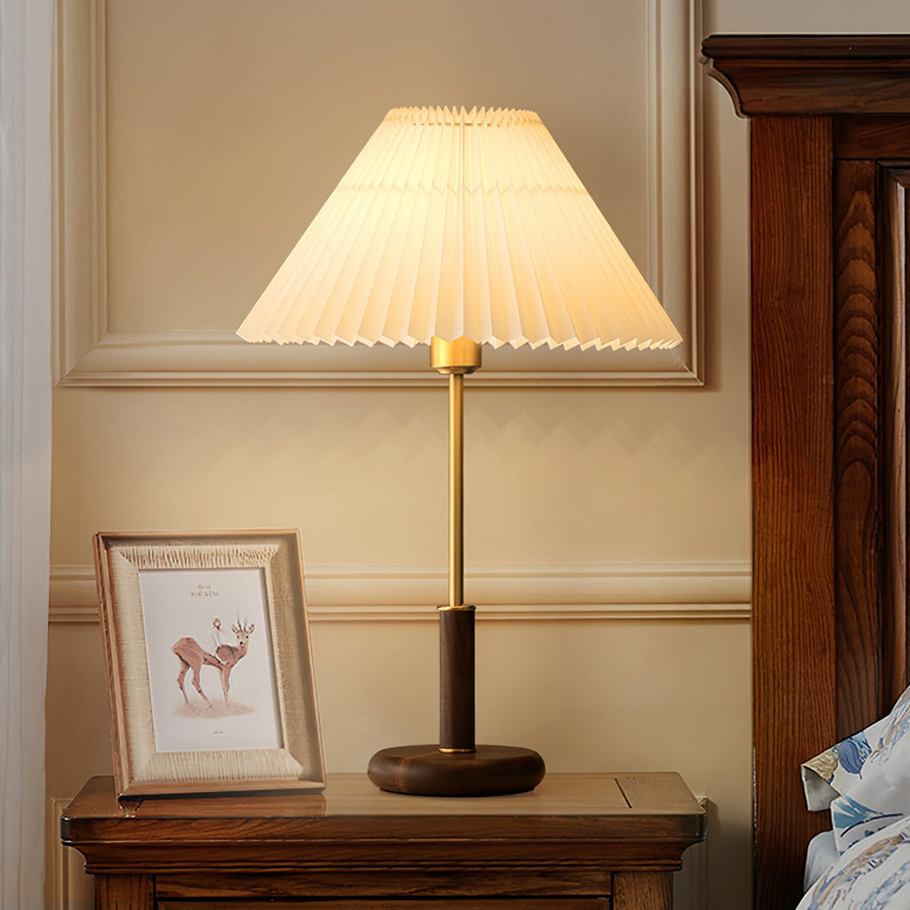 FENWICK WOODEN PLEAT LUMINAIRE