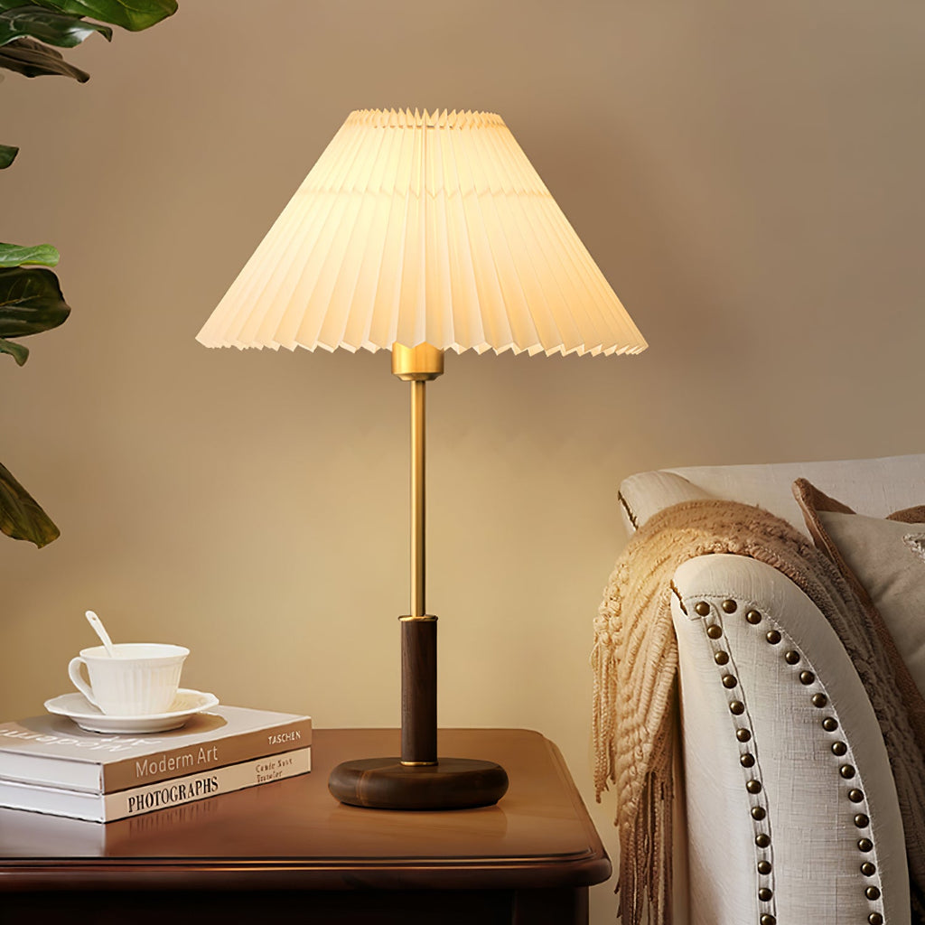 FENWICK WOODEN PLEAT LUMINAIRE