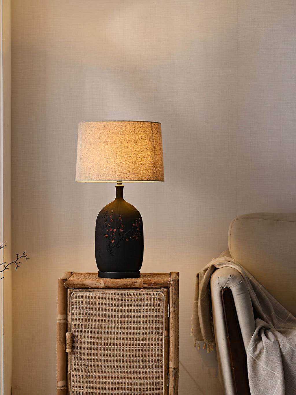 WHITBY PLUMSTONE GLOBE TABLE LANTERN