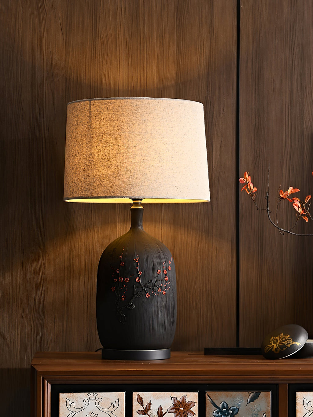 WHITBY PLUMSTONE GLOBE TABLE LANTERN