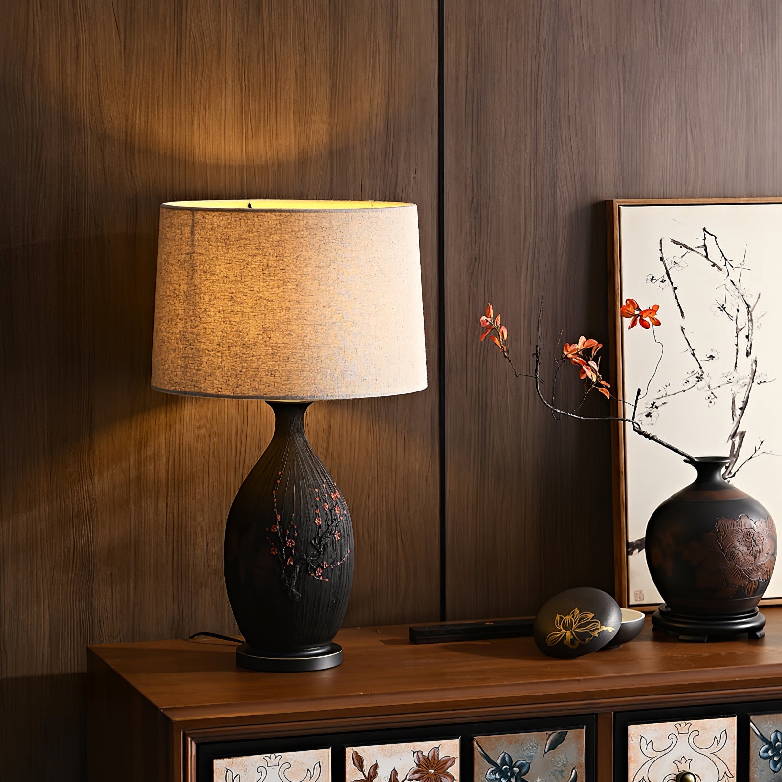 WHITBY PLUMSTONE GLOBE TABLE LANTERN