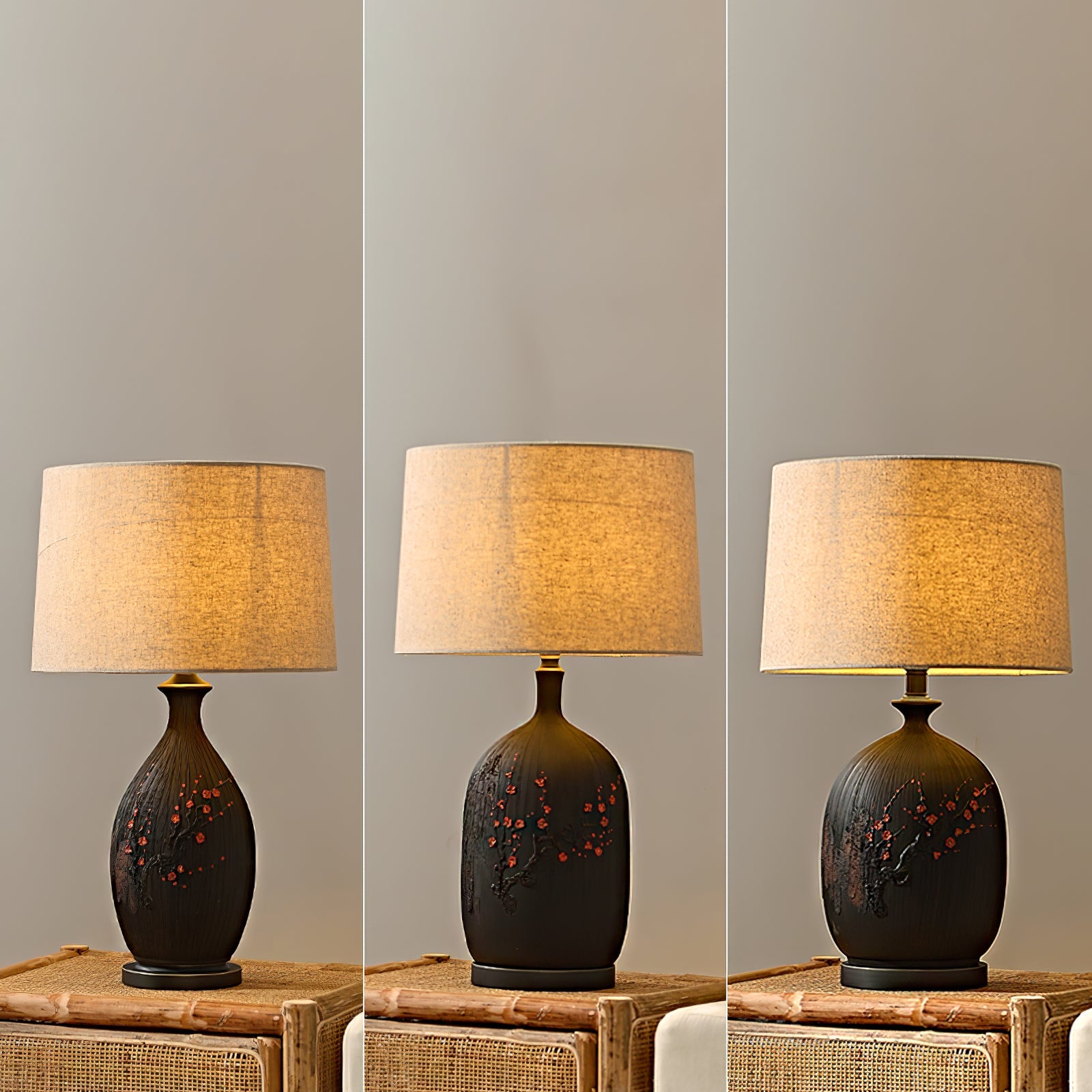 WHITBY PLUMSTONE GLOBE TABLE LANTERN