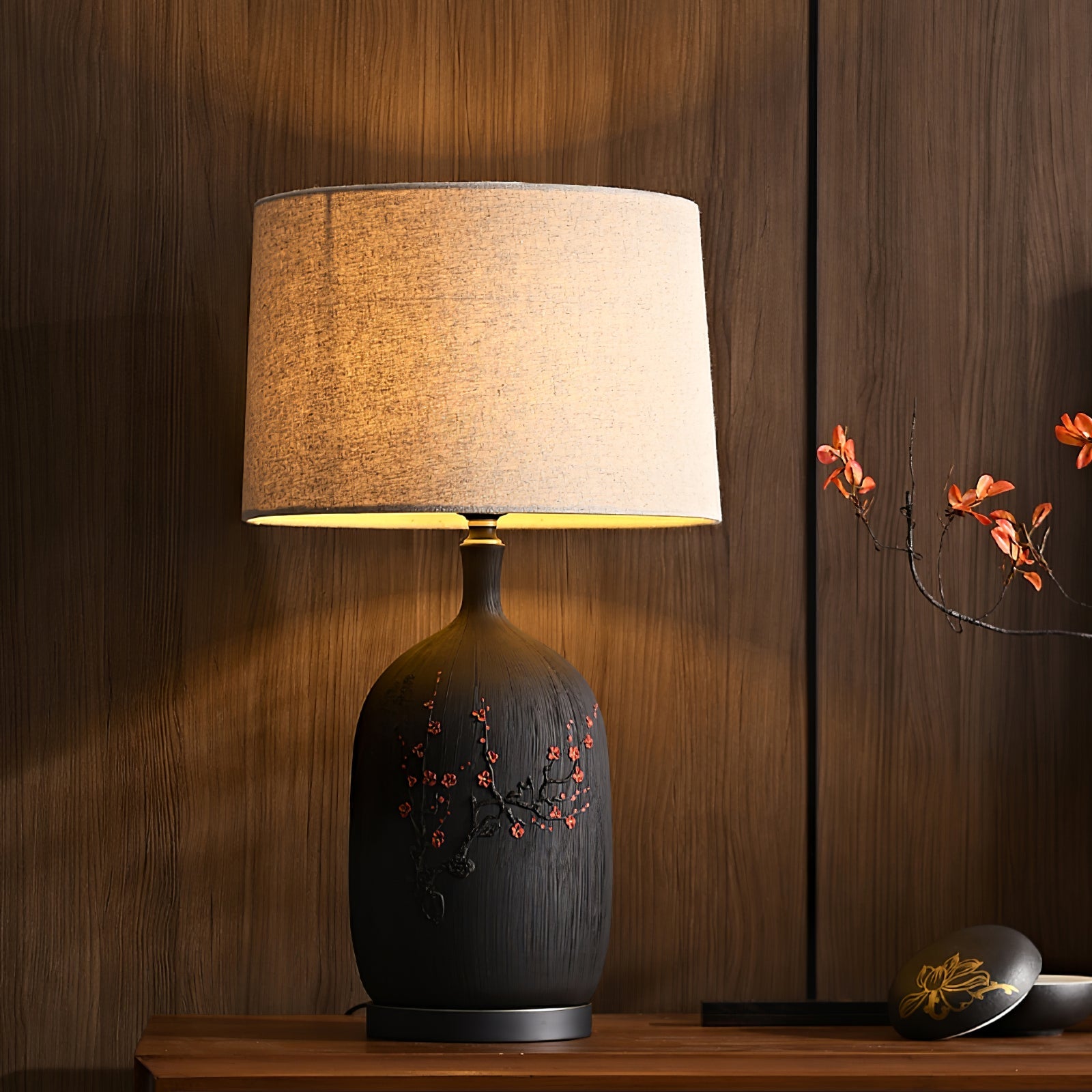 WHITBY PLUMSTONE GLOBE TABLE LANTERN