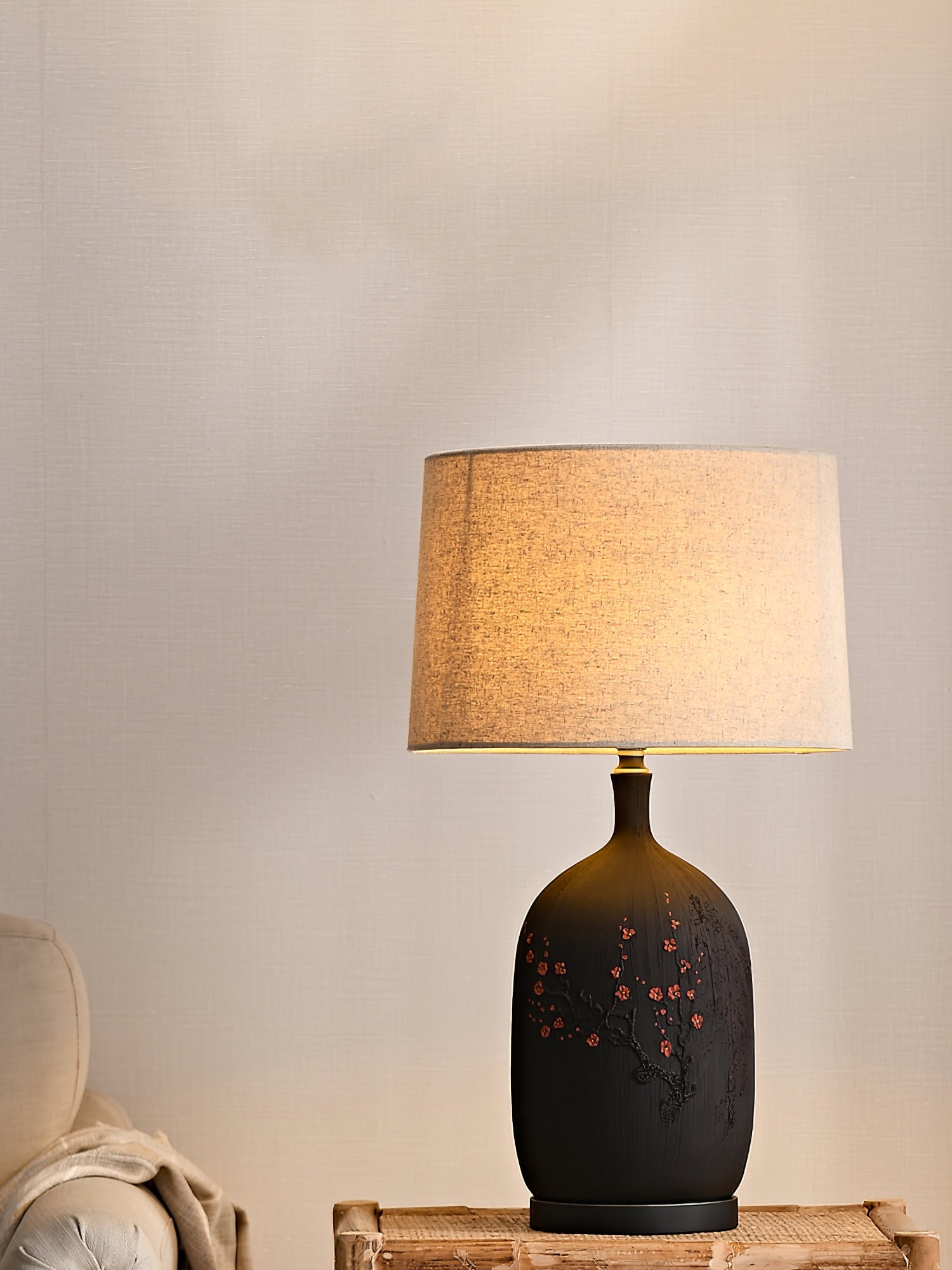 WHITBY PLUMSTONE GLOBE TABLE LANTERN