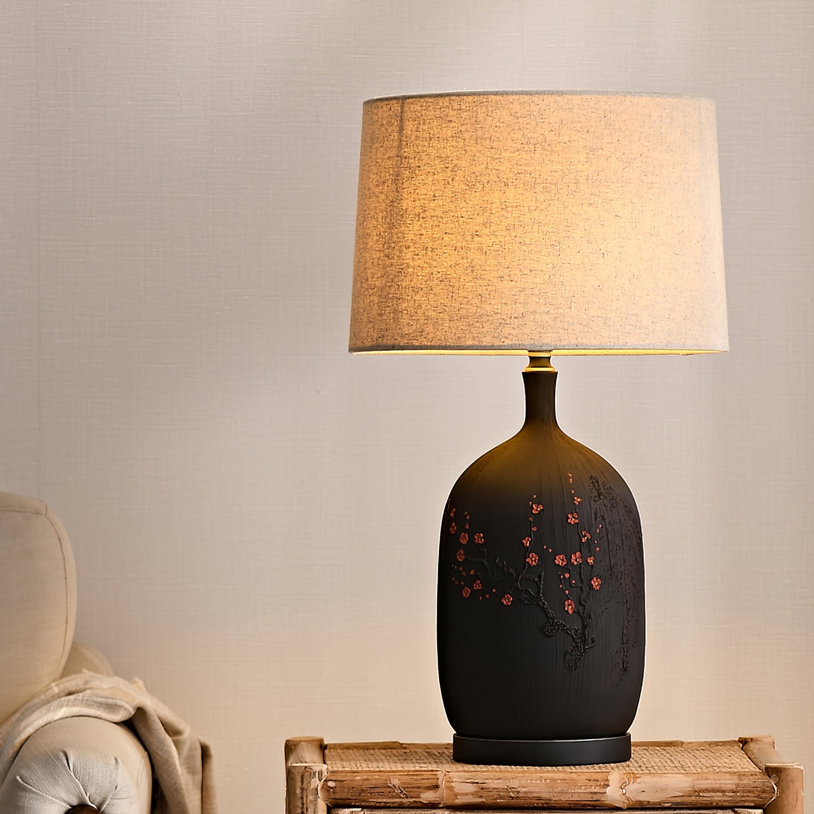 WHITBY PLUMSTONE GLOBE TABLE LANTERN