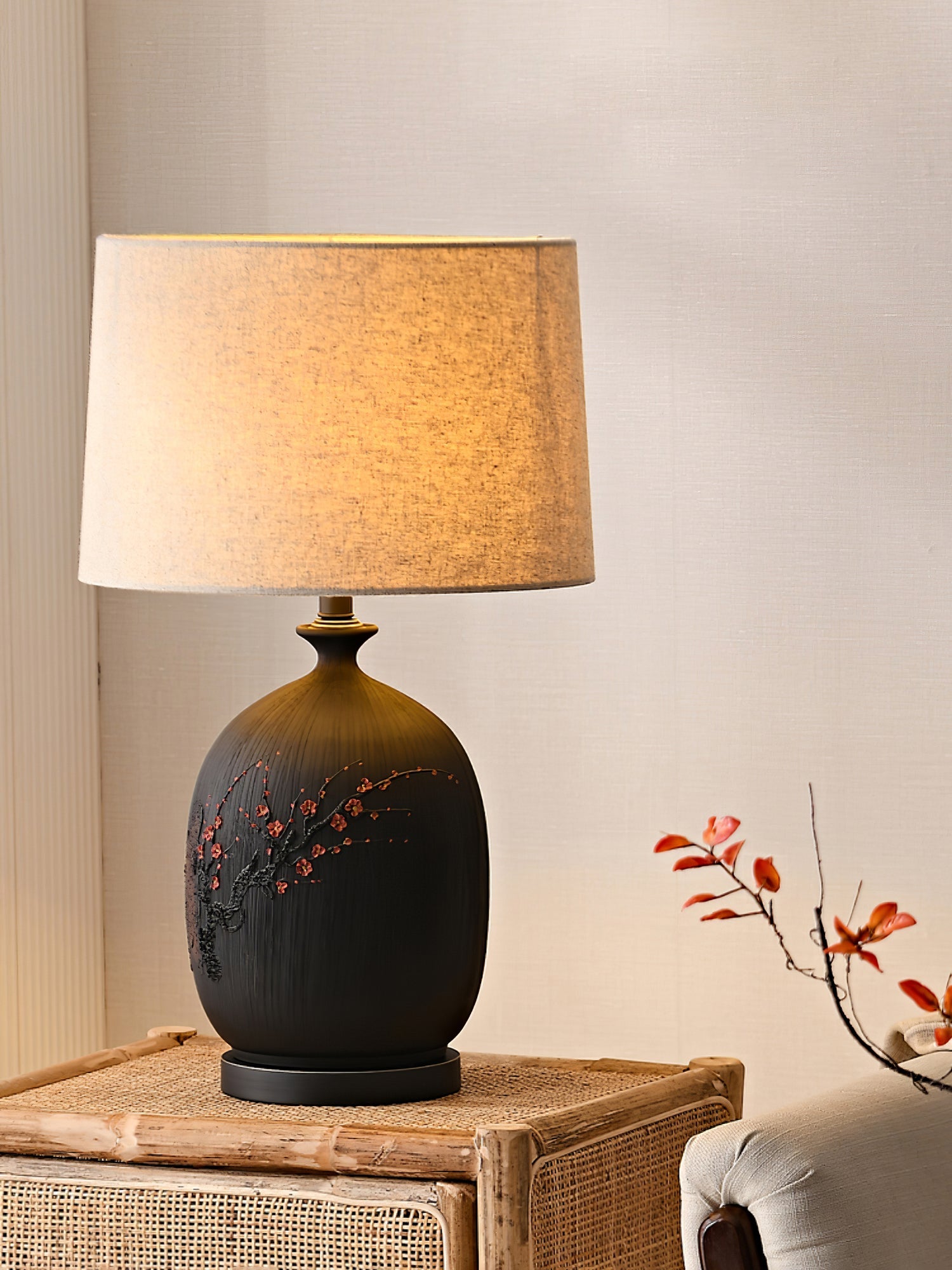 WHITBY PLUMSTONE GLOBE TABLE LANTERN