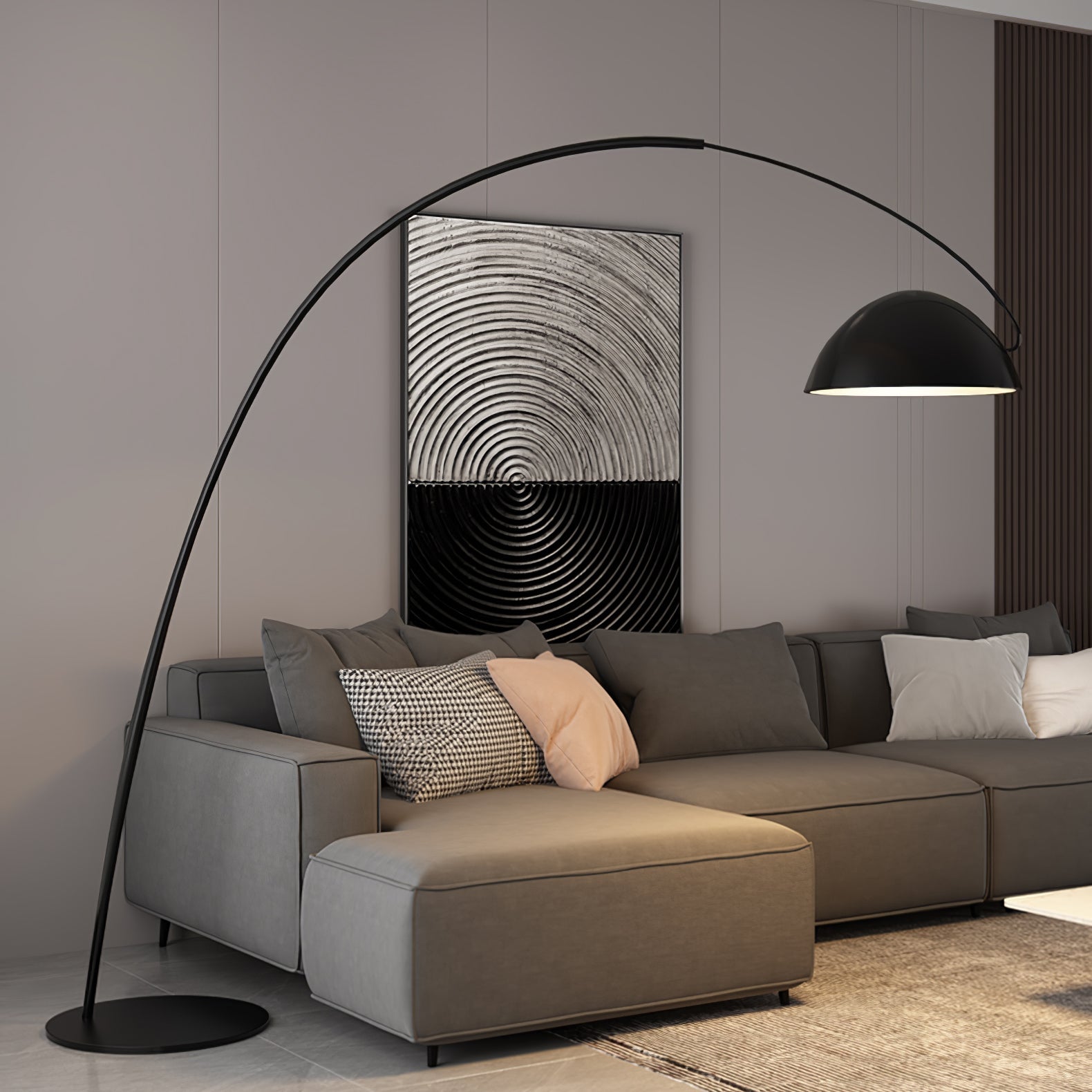 FENWICK TAPERED SILK FLOOR LANTERN