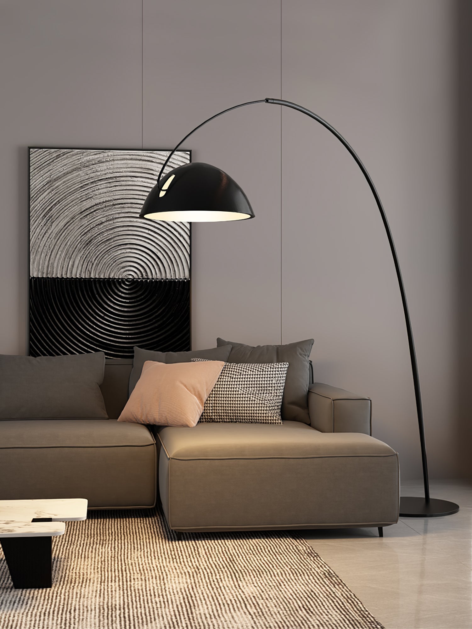 FENWICK TAPERED SILK FLOOR LANTERN