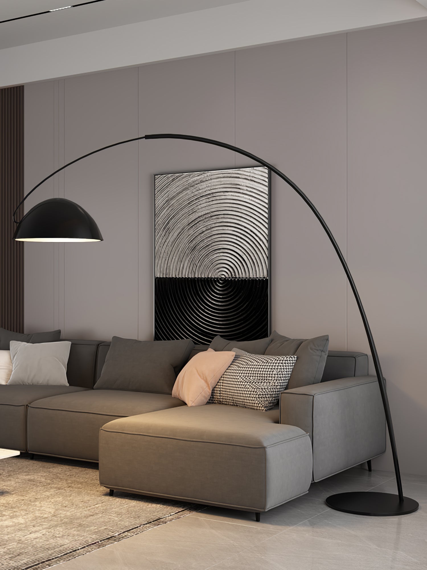 FENWICK TAPERED SILK FLOOR LANTERN
