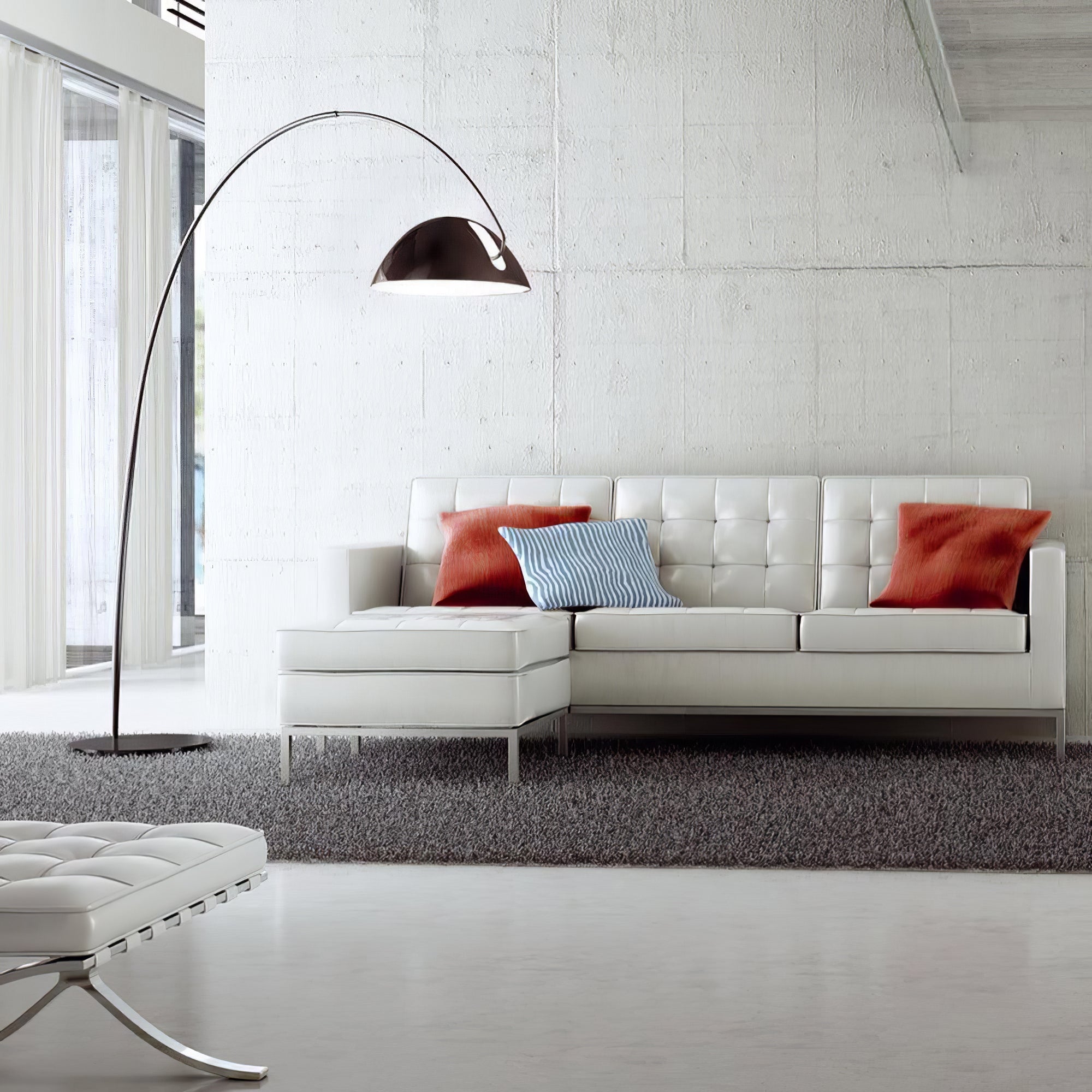 FENWICK TAPERED SILK FLOOR LANTERN