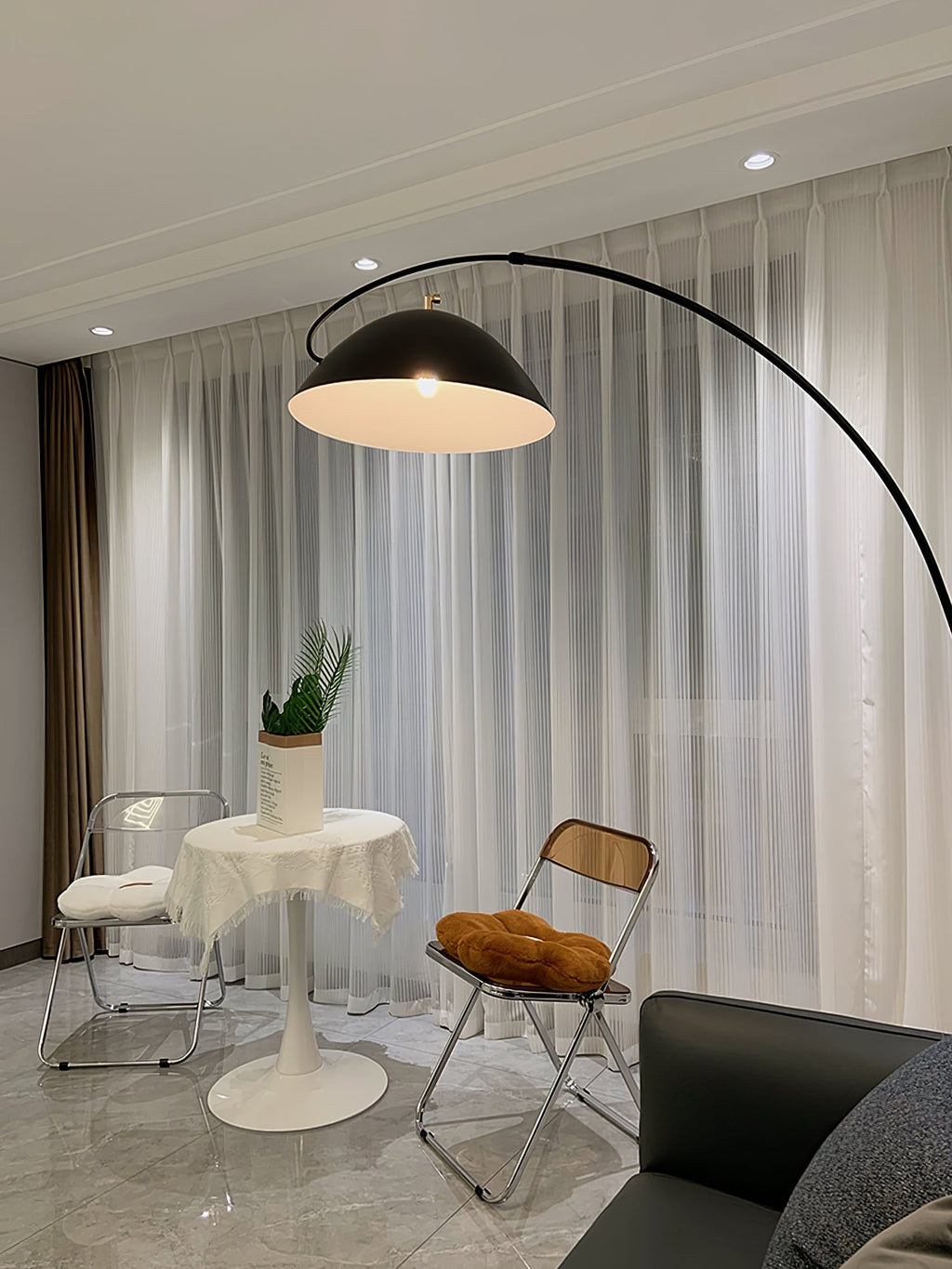 FENWICK TAPERED SILK FLOOR LANTERN