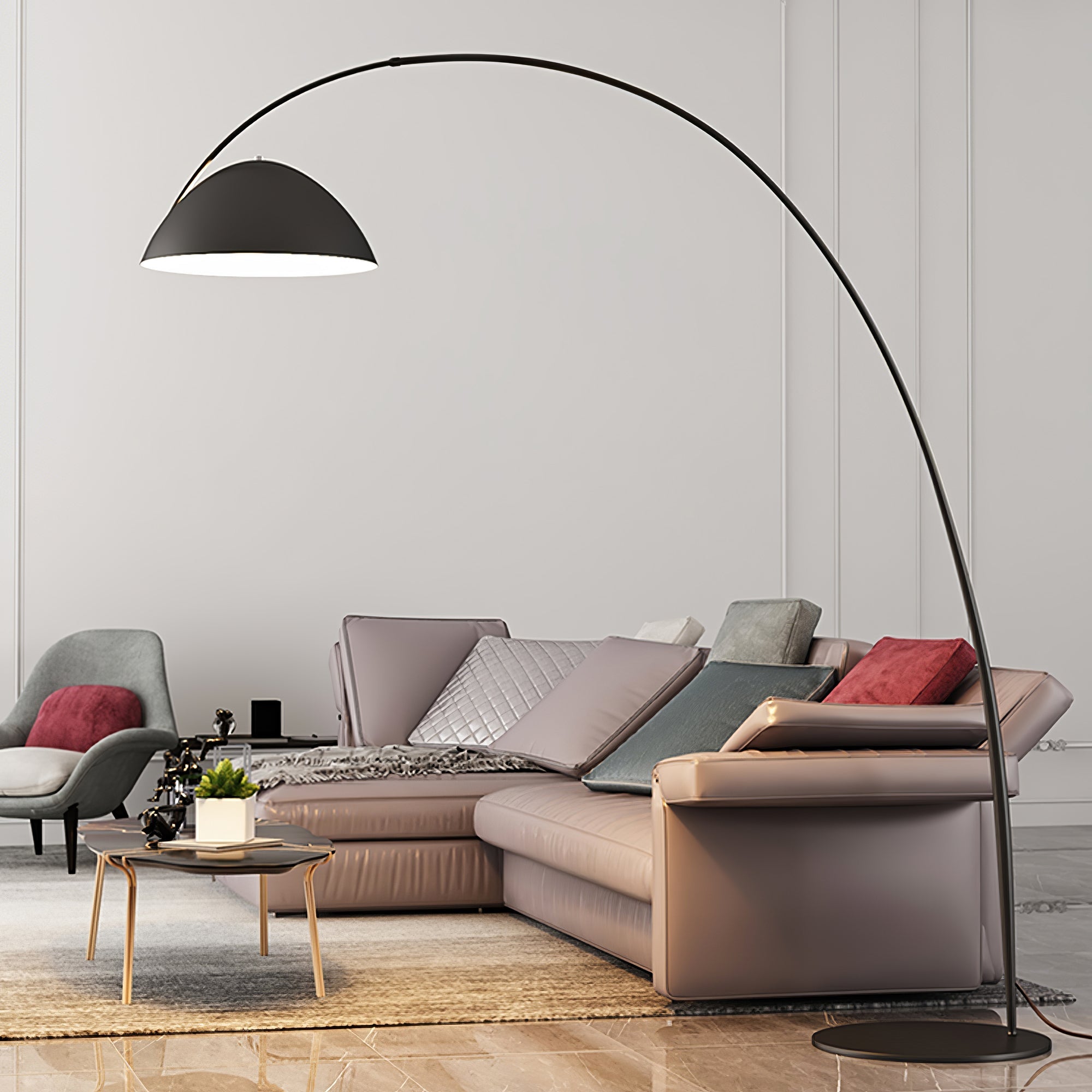 FENWICK TAPERED SILK FLOOR LANTERN