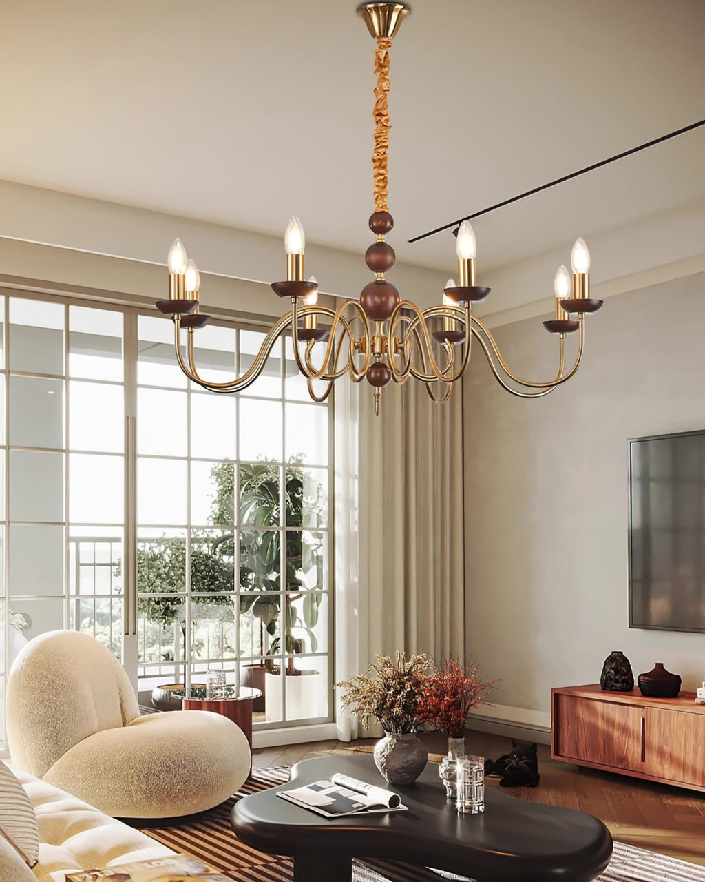 VIOLETTE FEATHERED LUMINAIRE