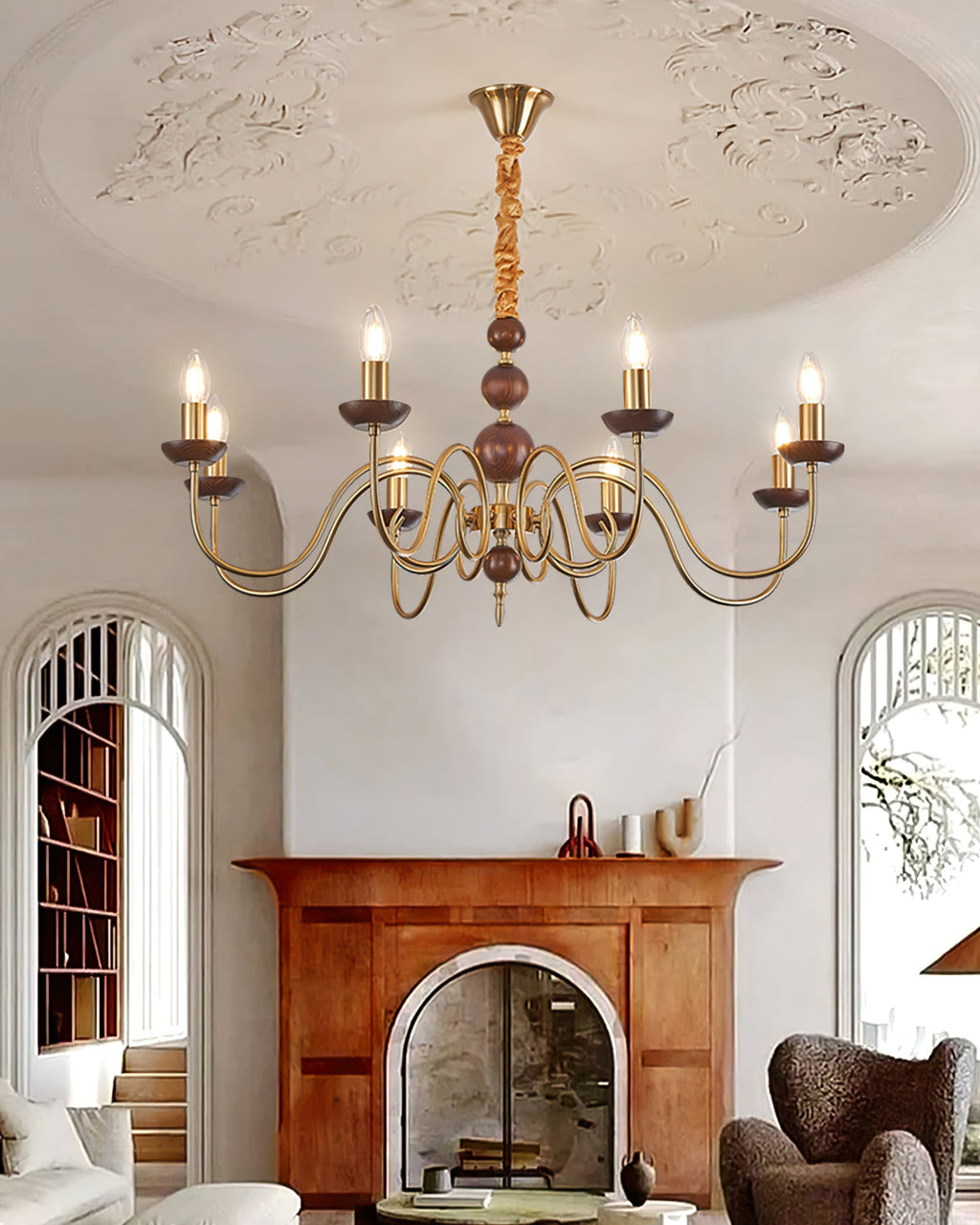 VIOLETTE FEATHERED LUMINAIRE