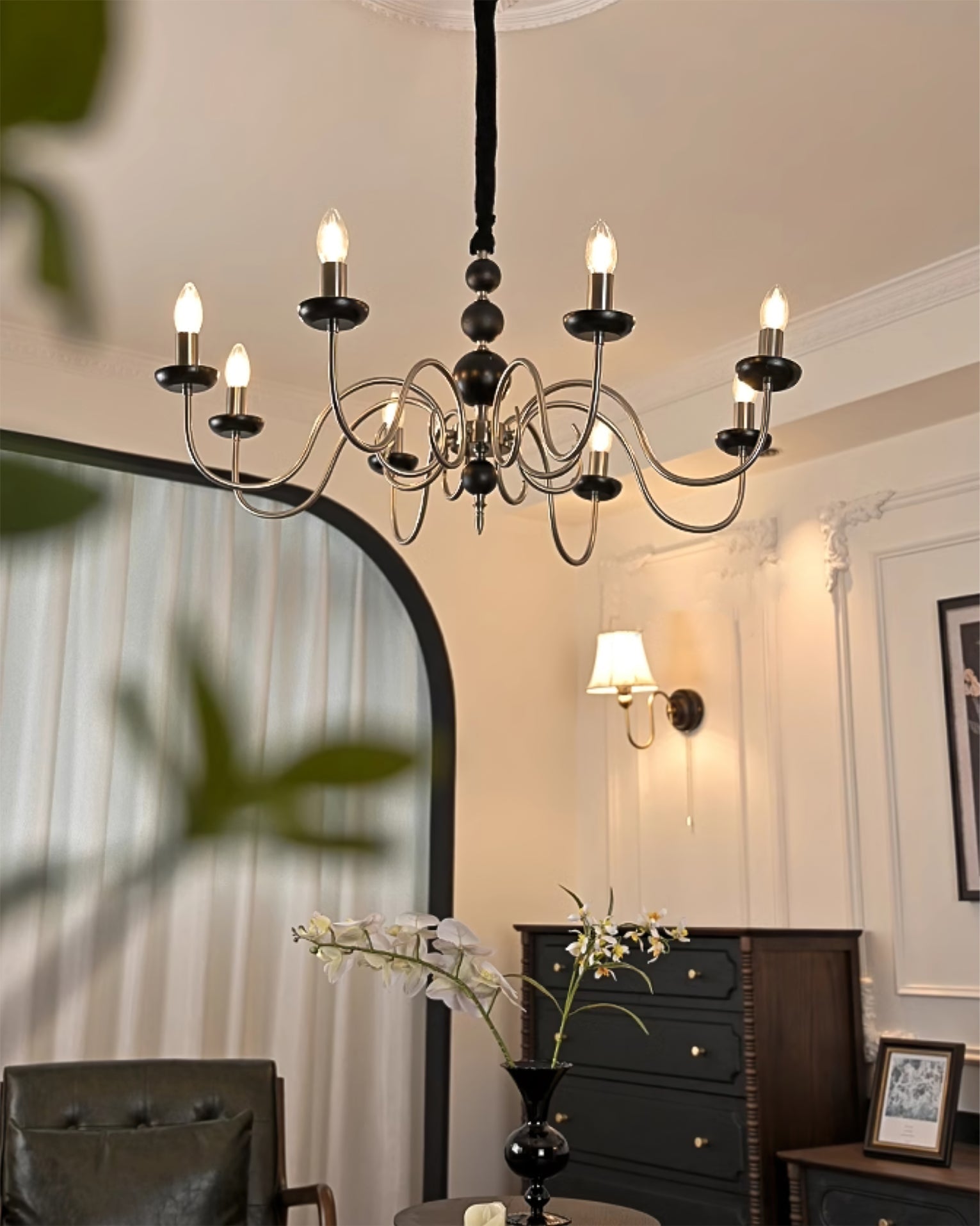 VIOLETTE FEATHERED LUMINAIRE
