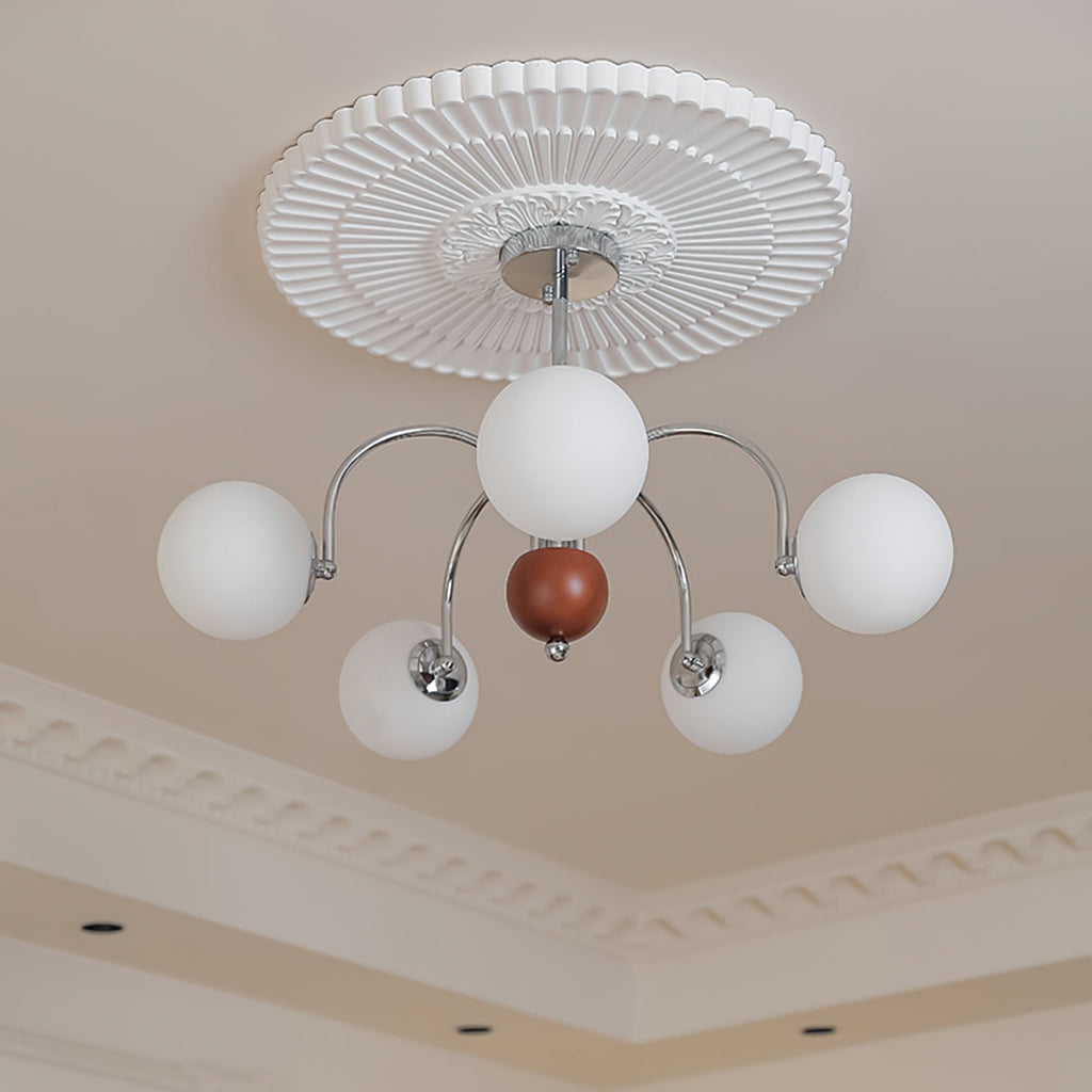 WINTHROP SILVER GLEAMING CEILING LANTERN